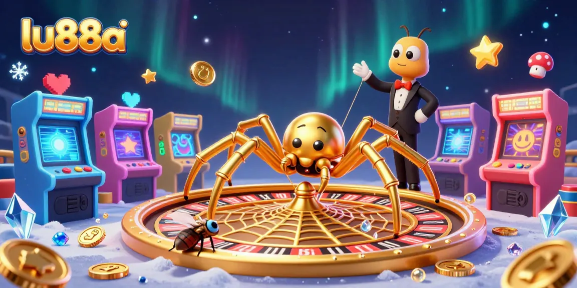 Experience lu88a's thrilling casino adventure with a vibrant spider roulette scene.