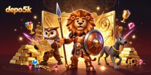 Spin the reels at depo 5k, where players explore a treasure vault filled with gold coins and gems.