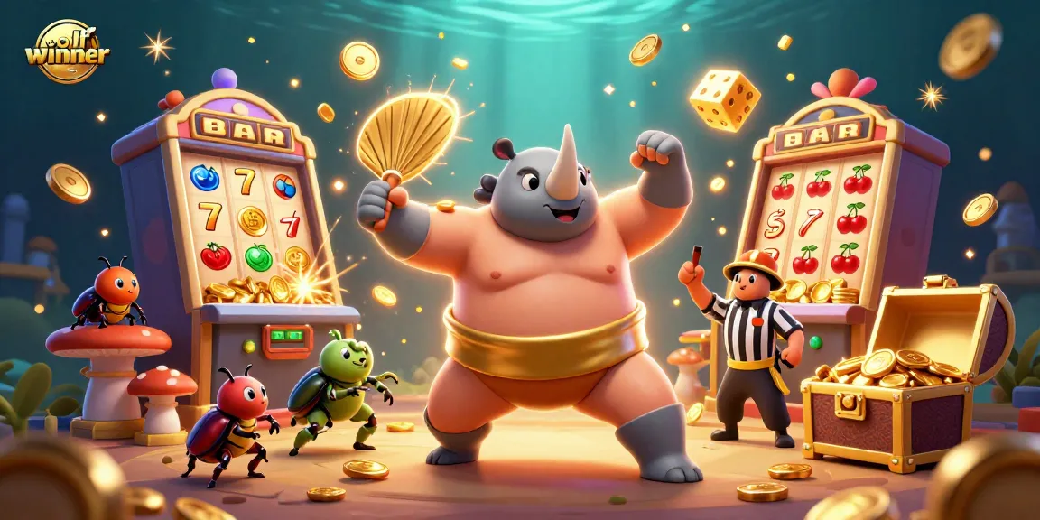 Join the excitement with wolfwinner as the beetle champion wins big at a vibrant digital casino!